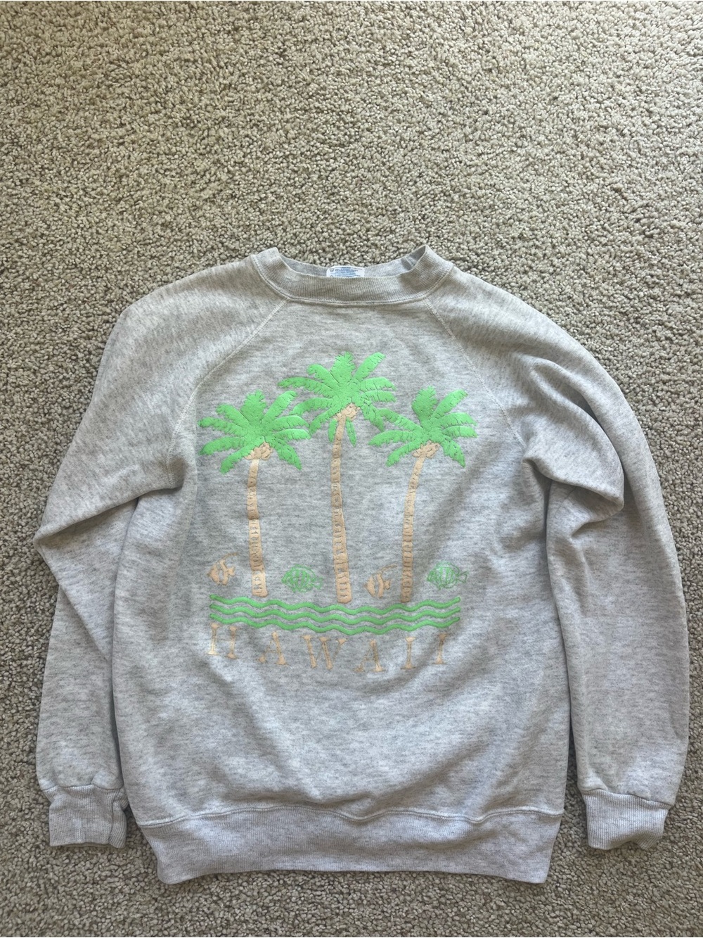 Vintage Hawaii Graphic Crewneck Sweatshirt